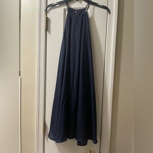 Charlotte Russe dress worn once size large navy blue